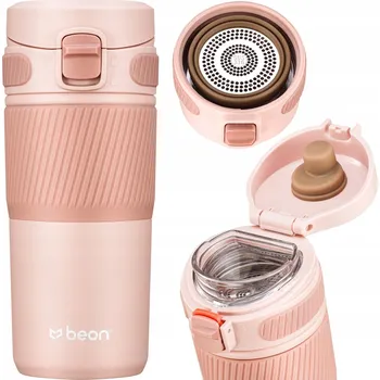 Termohrnek Termohrnek Beon růžový nerezová ocel 450 ml s pojistkou víka