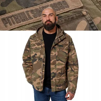 Pánská softshellová bunda Pitbull pánská softshellová bunda s kapucí Fallon, velikost XL