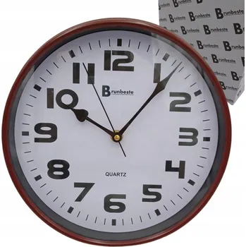 Hodiny Nástěnné hodiny Brunbeste hnědé 26 cm