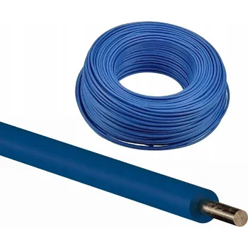 elektrický kabel KABEL DY 10 H07V-U INSTALAČNÍ MĚDĚNÝ DRÁT MODRÝ 1M