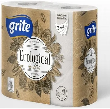 Toaletní papír Suchý toaletní papír bez vůně Grite 4 ks