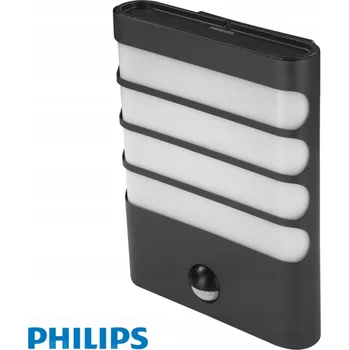 Nástěnné svítidlo Nástěnné svítidlo Philips šedé s integrovaným LED zdrojem 3 W