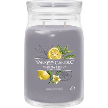 Svíčka Sójová vonná svíčka Černý čaj & Citron Yankee Candle 1 ks