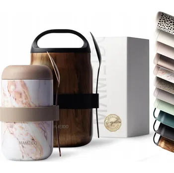 Termoska MAMEIDO Termoska na jídlo 500 ml Nerezová Ocel na jogurt, polévky