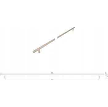 Nábytkové kování Nábytková úchytka SIRO 885-816ZN21 vzhled nerezové oceli