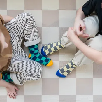 Hrací deka 3 SPROUTS Pěnová hrací podložka Checkerboard/Beige