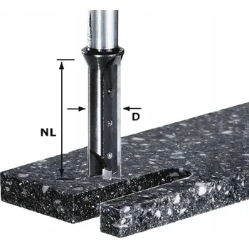 Příslušenství k frézce Stopková fréza Festool pro drážky D14/45 S12 491110