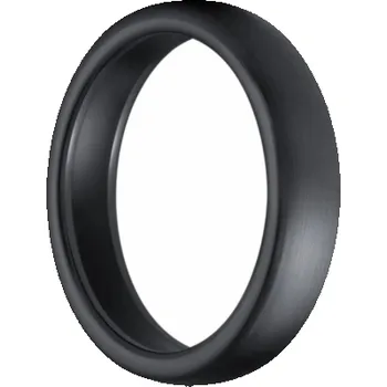 Prsten CARNEO PAY RING BRUSHED payment ring s brúseným povrchom čierny, v.12