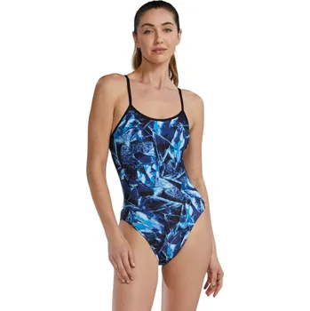Dámské plavky Tyr Durafast Elite Crosscutfit Tieback Reflecta Blue Ice M - UK34