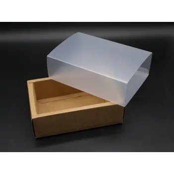 Obraz Krabička na perníčky s okénkem, kraftový karton, 18x12x5,5 cm