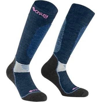 Crazy Zimní podkolenky Idea WOOL SOCKS 2023/2024 Modrá 35-38 Unisex, Pánské