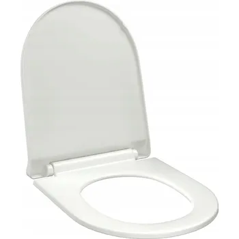 WC sedátko WC sedátko s pomalým sklápěním a rychlou montáží, bílé, 46x36,5 cm