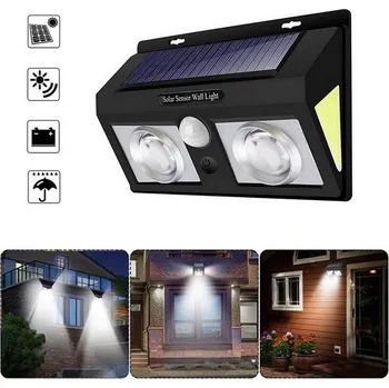 Venkovní osvětlení ISO 7697 Solární venkovní 62 LED COB osvětlení s pohybovým senzorem