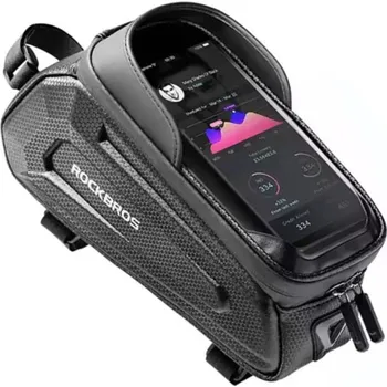 Pouzdro na mobilní telefon ROCKBROS B68 voděodolná brašna na kolo s prostorem pro iPhone - černá