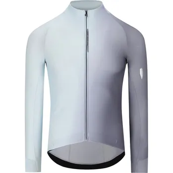 cyklistický dres Q36.5 Cyklistický dres Gregarius Hybrid Big Fade long sleeve jersey podzim, ZIMA Modrá M Pánské