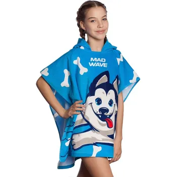 Pláštěnka Mad Wave Husky Poncho Modrá