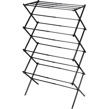 Sušák na prádlo Vilde Kovový vertikální rozkládací sušák na prádlo 43-75 x 37,5 x 139 cm