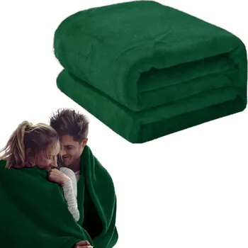 Prostěradlo Přehoz / Deka na Postel Hladká Měkká 160x200CM Zelená