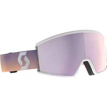 SCOTT Lyžařské brýle Ambit Compact 2025/2026 Bílá AMP lavender chrome S3