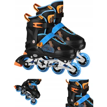 Kolečkové brusle Rychlé Nastavitelné Kolečkové Brusle NILS Extreme Cosmo Modré 38-41 ABEC7 Hliníkový Rám