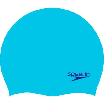 Plavecká čepice Dětská plavecká čepice Speedo Plain Moulded Silicone Junior Cap Světle modrá