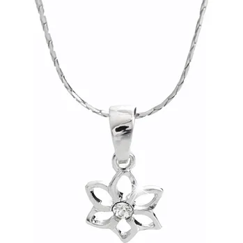 Módní doplněk JSB bijoux s.r.o. Náhrdelník z bižuterní slitiny květ s krystalem Swarovski Crystal