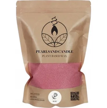 Svíčka Vosk růžový rostlinný sypaný granulát růže svíčka