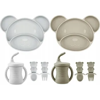 Sada nádobí PANDAEAR Silikonová Sada Nádobí pro Děti 8 Dílů