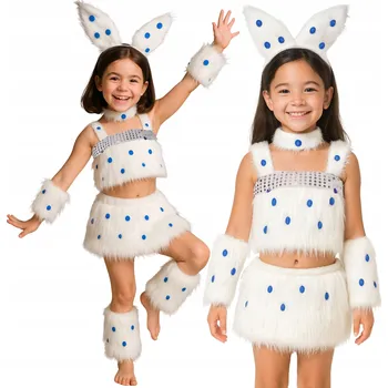 Karnevalový kostým PŘEVLEK KOSTÝM KOČKY KOČKA KOTĚ FURRY OCAS UŠI COSPLAY KOŽEŠINA LIŠKA 122 128