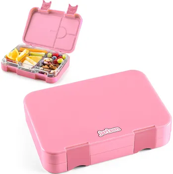 Svačinový box JARLSON Krabička pro děti 6 přihrádek růžová