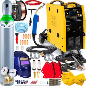 Svářečka INVERTOROVÁ SVÁŘEČKA MAGNUM MIG 339 HLINÍK SYNERGIE MMA TIG 4X4 315A 400V