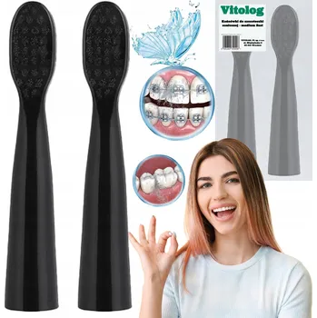 Péče o chrup Náhradní Hlavice / Hlavice pro sonický zubní kartáček, střední tvrdost, 2 ks