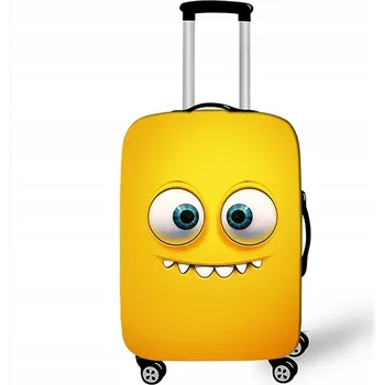Elastický obal na kufr Crazy Face 16 - oranžovožlutý