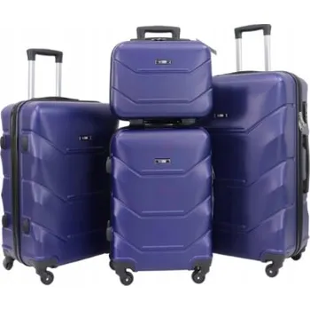 Sada cestovních kufrů SHELLBE ABS, 4 kolečka, šifrovací zámek, 101 l