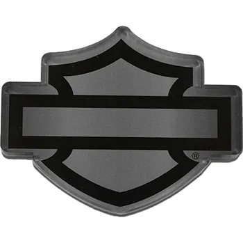 autokoberec Harley-Davidson magnet Dark Bar & Shield 3,5" x 2,75" - černo-šedý