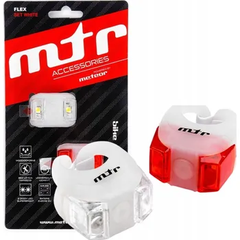 Cyklosvítilna Světla na kolo přední a zadní LED osvětlení sada Meteor