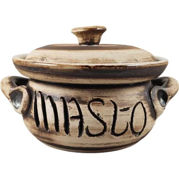 Dóza na potraviny Nádoba na MASŁO o objemu 0,4 l, béžová barva RETRO