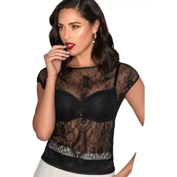 Dámská tunika Top Leilieve M1003 černá velikost L