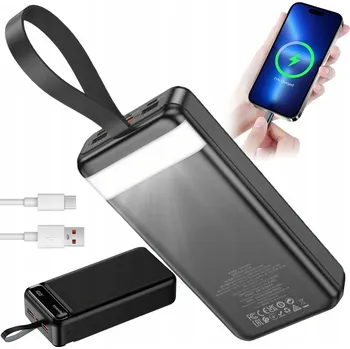 Powerbanka Powerbanka 50000 mAh 22.5W USB USB-C Rychlá a Výkonná + KABELY V BALENÍ