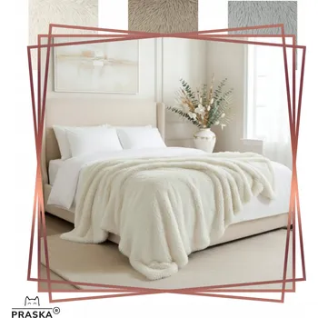 deka PRASKA HOME Deka z umělé kožešiny FLUFFY 160x200 cm - Různé BARVY - extra teplá a hebká