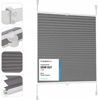 Roleta Sekey Roleta plisé, bez vrtání, zatemňovací, pro okna 40 x 120