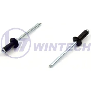 Nýt Nýt DIN 7337 Al/st 4,0 x 12 RAL 9005 Balení: 500 ks KEJSB40012I4K