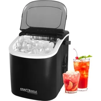 Teplovzdušný ventilátor Kraft&Dele KD4124, Výrobník kostek ledu 1,2 l | Energeticky úsporný, Kompaktní, Rychlá výroba ledu