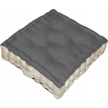 Polštář Podsedák, polštář na zem, matrační polštář, šedo/béžový, 40 x 40 x 10 cm