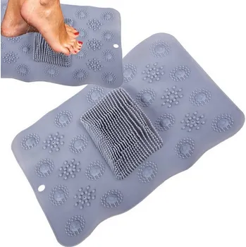 Protiskluzová masážní podložka do sprchy Šedá