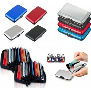 Gadget Pouzdro na doklady a platební karty ALUMA WALLET Modrá