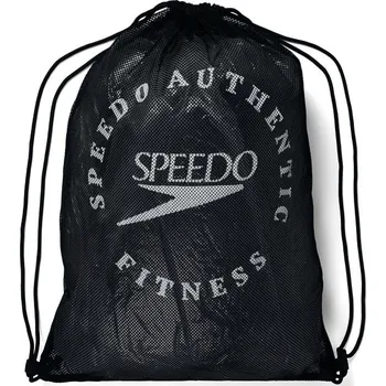 Sportovní vak Plavecký vak Speedo Printed Mesh Bag Černá