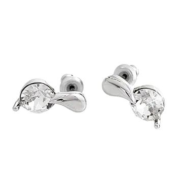 Módní doplněk JSB bijoux s.r.o. Náušnice puzety z bižuterní slitiny krystal s kovovou kapkou Swarovski Crystal