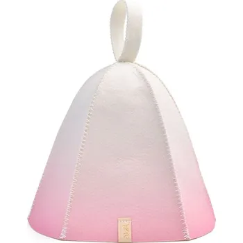 Čepice Čepice do sauny z vlny Gradient Růžová YEYE Made in Nature