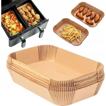 fritéza Papírové náplně pro Air Fryer Fritéza bez tuku 22 x 14 200 ks